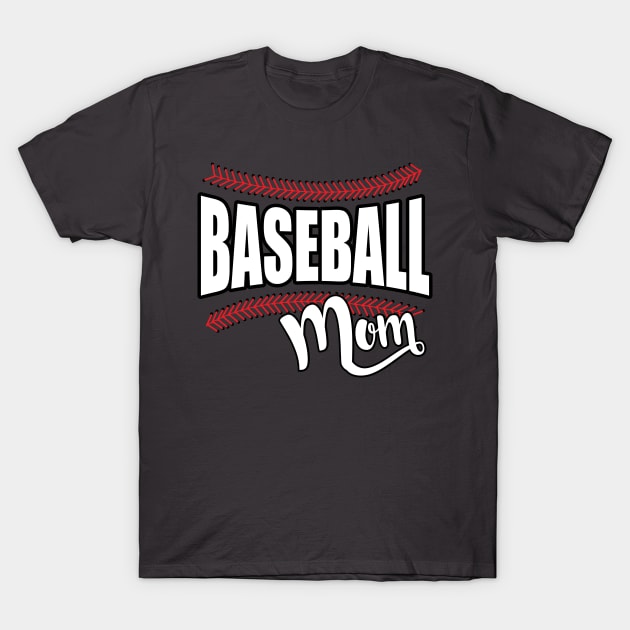 Baseball Mom T-Shirt by creativegraphics247